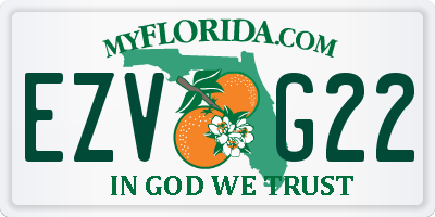 FL license plate EZVG22