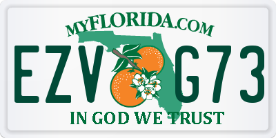 FL license plate EZVG73