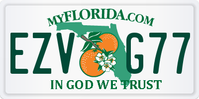 FL license plate EZVG77