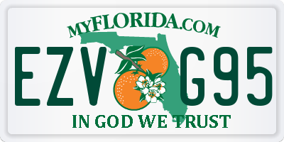 FL license plate EZVG95