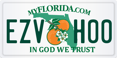 FL license plate EZVH00