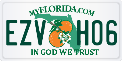 FL license plate EZVH06