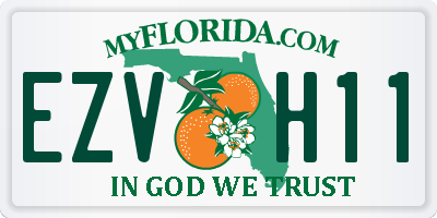 FL license plate EZVH11