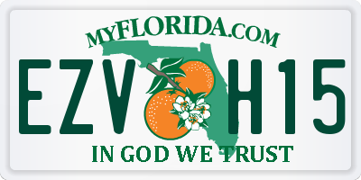 FL license plate EZVH15