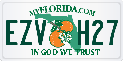 FL license plate EZVH27