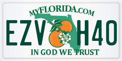 FL license plate EZVH40