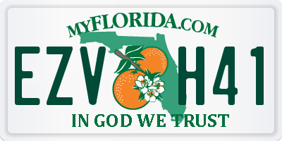 FL license plate EZVH41