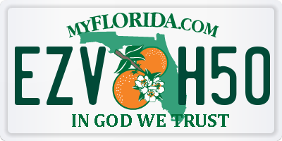 FL license plate EZVH50