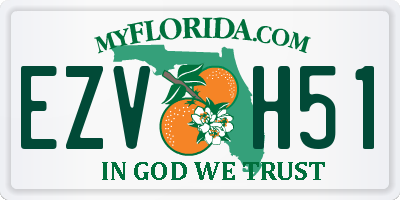 FL license plate EZVH51