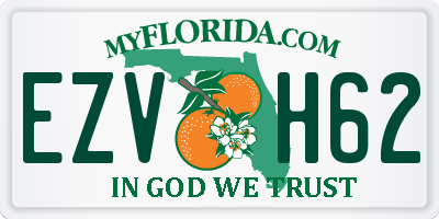 FL license plate EZVH62