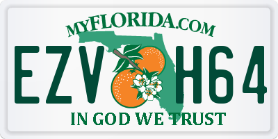 FL license plate EZVH64