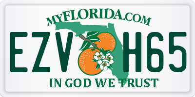 FL license plate EZVH65