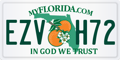 FL license plate EZVH72