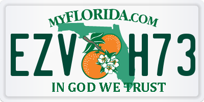 FL license plate EZVH73