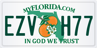 FL license plate EZVH77