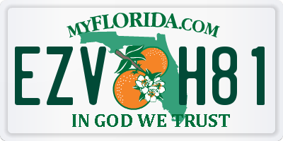 FL license plate EZVH81