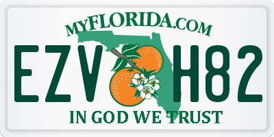 FL license plate EZVH82