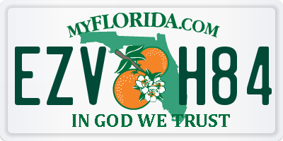 FL license plate EZVH84