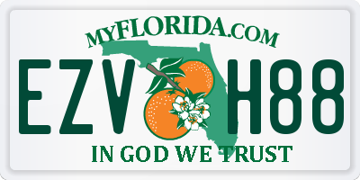 FL license plate EZVH88