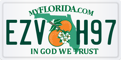 FL license plate EZVH97