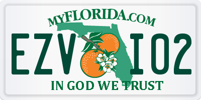 FL license plate EZVI02