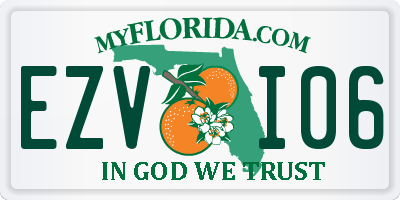 FL license plate EZVI06