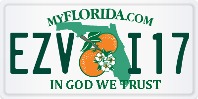 FL license plate EZVI17