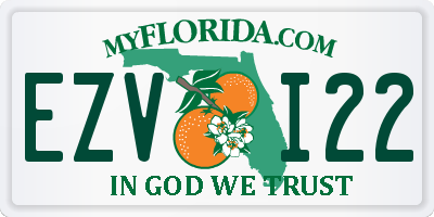 FL license plate EZVI22