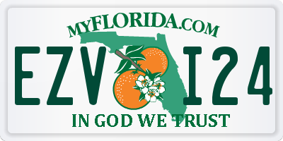 FL license plate EZVI24