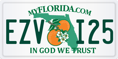 FL license plate EZVI25