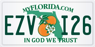 FL license plate EZVI26