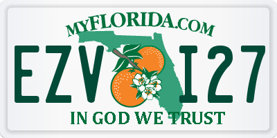 FL license plate EZVI27