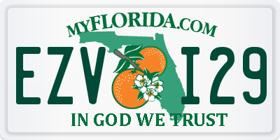 FL license plate EZVI29