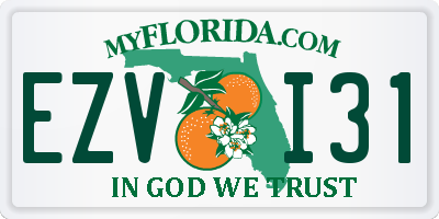 FL license plate EZVI31