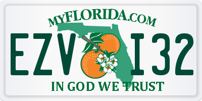 FL license plate EZVI32