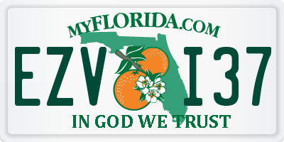 FL license plate EZVI37