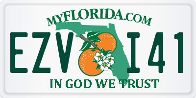 FL license plate EZVI41