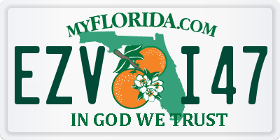 FL license plate EZVI47