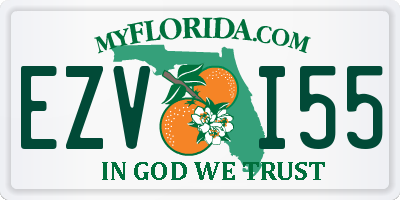 FL license plate EZVI55