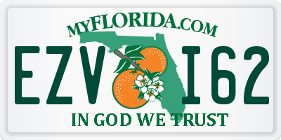 FL license plate EZVI62