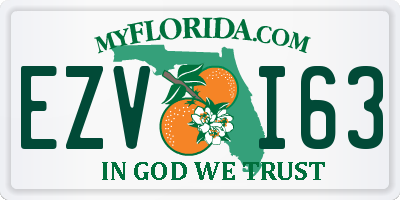 FL license plate EZVI63