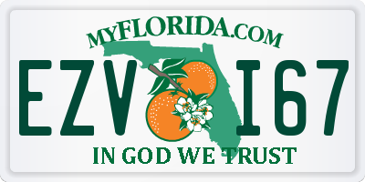 FL license plate EZVI67