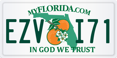 FL license plate EZVI71