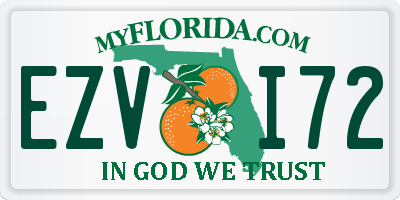 FL license plate EZVI72