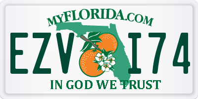 FL license plate EZVI74