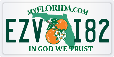 FL license plate EZVI82