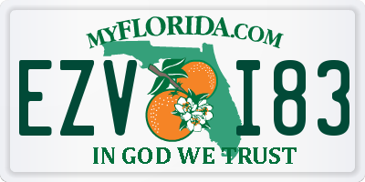 FL license plate EZVI83