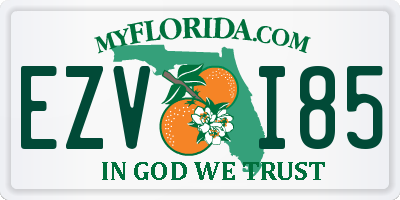 FL license plate EZVI85