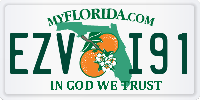 FL license plate EZVI91