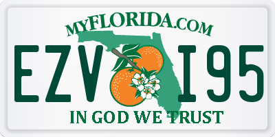 FL license plate EZVI95